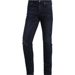 Topman RENEE Jeans Skinny Fit dark blue. Niebieskie jeansy męskie relaxed fit marki Topman. Za 249,00 zł.