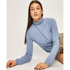 Answear - Sweter. Niebieskie golfy damskie ANSWEAR, s, bez wzorów, z poliesteru, bez rękawów. W wyprzedaży za 59,90 zł.