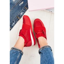 Czerwone Sneakersy Night Time. Czerwone buty sportowe damskie Inny, z gumy. Za 59,99 zł.