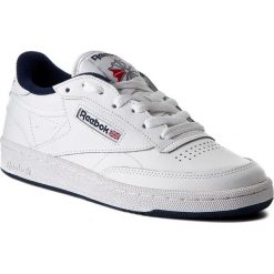 Buty Reebok - Club C 85 AR0457 White/Navy. Białe buty sportowe damskie Reebok, bez wzorów, ze skóry, sportowe, reebok club. W wyprzedaży za 269,00 zł.