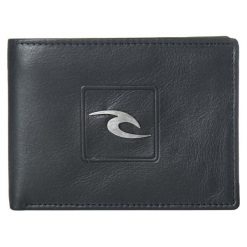 Rip Curl Portfel Męski Czarny Rider Rfid All Day. Czarne portfele męskie Rip Curl, bez wzorów, ze skóry. Za 167,00 zł.
