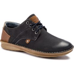 Półbuty LASOCKI FOR MEN MI229-17150. Niebieskie półbuty męskie Lasocki For Men, bez wzorów, ze skóry, bez zapięcia. Za 179,99 zł.