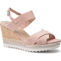 Espadryle MARCO TOZZI - 2-28707-22 Rose 521. Różowe espadryle damskie Marco Tozzi, bez wzorów, ze skóry ekologicznej, bez obcasa, na obcasie. W wyprzedaży za 169,00 zł.
