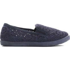 Trampki chłopięce: Granatowe Tenisówki Lace Punching