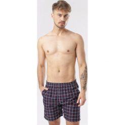 Granatowo-Czerwone Szorty Corileia. Niebieskie spodnie męskie Born2be, xl, bez wzorów. W wyprzedaży za 24,99 zł.