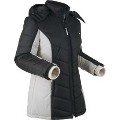 Kurtka funkcyjna outdoorowa, pikowana bonprix czarno-srebrny. Czarne kurtki damskie bonprix, s, bez wzorów. Za 139,99 zł.