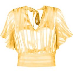 Guess Bluzka. Bluzki damskie Guess, na co dzień, z aplikacjami, z tkaniny, bez kołnierzyka, bez rękawów. Za 149,00 zł.
