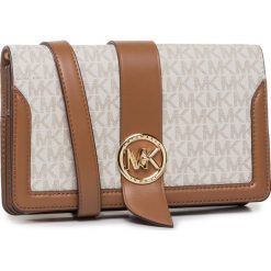 Torebka MICHAEL MICHAEL KORS - Mk Chram 32S0G00C8B Vanilla/Acrn. Brązowe listonoszki damskie MICHAEL Michael Kors, bez wzorów, ze skóry ekologicznej, bez dodatków. Za 1049,00 zł.