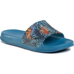Klapki COQUI - Tora 7082-202-5100 Niagara Blue. Niebieskie klapki damskie Coqui, bez wzorów, z tworzywa sztucznego, bez obcasa. Za 49,00 zł.