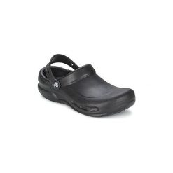 Chodaki Crocs BISTRO. Czarne klapki damskie Crocs, bez wzorów, bez obcasa. Za 199,00 zł.