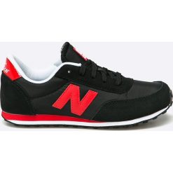 New Balance - Buty KL410KRY. Czarne trampki chłopięce New Balance, bez wzorów, z materiału, sportowe, z okrągłym noskiem, bez zapięcia. W wyprzedaży za 179,90 zł.