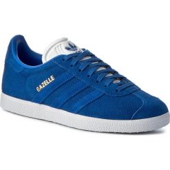 Buty adidas - Gazelle BZ0028 Blue/Blue/Goldmt. Niebieskie buty sportowe damskie Adidas, w paski, z zamszu, sportowe, Adidas Gazelle. W wyprzedaży za 229,00 zł.
