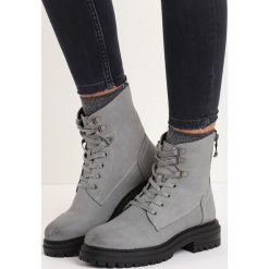 Szare Traperki The New Breed. Szare buty zimowe damskie Born2be, na niskim obcasie. Za 99,99 zł.