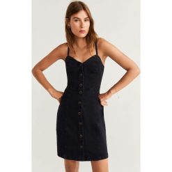 Mango - Sukienka Boho. Szare sukienki damskie Mango, na co dzień, l, bez wzorów, z elastanu, casualowe, bez kołnierzyka, bez rękawów, proste. W wyprzedaży za 69,90 zł.