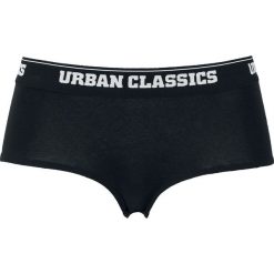 Urban Classics Ladies Logo Panty Double-Pack Komplet majtek czarny. Czarne panty damskie marki Urban Classics, l, bez wzorów. Za 62,90 zł.