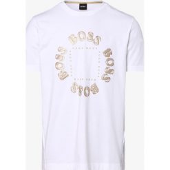 BOSS Athleisure - T-shirt męski – Tee 5, biały. Białe t-shirty męskie xxl, z nadrukiem. Za 295,95 zł.