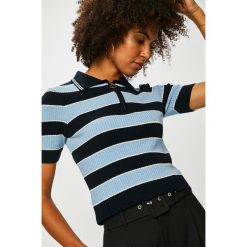 Trendyol - Top. Niebieskie bluzki damskie Trendyol, s, bez wzorów, z elastanu, bez kołnierzyka. W wyprzedaży za 39,90 zł.