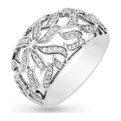 PROMOCJA Złoty Pierścionek - złoto 585, Brylant 0,37ct. Żółte pierścionki damskie W.KRUK, z brylantem, złote. W wyprzedaży za 4190,00 zł.
