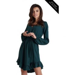 SUKIENKA MASHA W STYLU BOHO. Sukienki damskie ivon, w paski, z elastanu, boho, z falbankami, bez rękawów, asymetryczne. Za 199,00 zł.