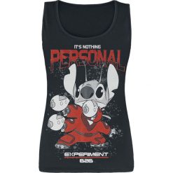 Lilo & Stitch Nothing Personal Top damski czarny. Czarne bluzki damskie marki Lilo & Stitch, l, bez wzorów, bez kołnierzyka, bez rękawów. Za 74,90 zł.