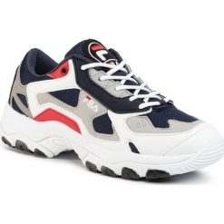 Sneakersy FILA - Select Low 1010728.98F White/Dress Blue. Niebieskie sneakersy męskie Fila, na co dzień, bez wzorów, ze skóry ekologicznej, bez zapięcia. Za 389,00 zł.