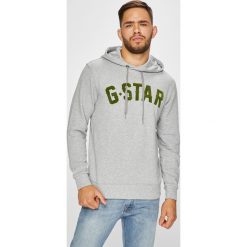 G-Star Raw - Bluza. Szare bluzy męskie G-Star RAW, s, z nadrukiem, z elastanu, retro, z kapturem, bez rękawów, z kapturem. Za 419,90 zł.