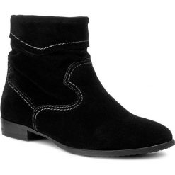 Botki TAMARIS - 1-25005-29 Black 001. Czarne botki damskie skórzane marki Tamaris, na obcasie. W wyprzedaży za 179,00 zł.