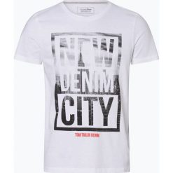 Tom Tailor Denim - T-shirt męski, biały. Białe t-shirty męskie TOM TAILOR DENIM, m, bez wzorów, z denimu, bez kołnierzyka. Za 49,95 zł.