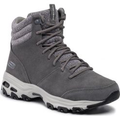 Trekkingi SKECHERS - Chill Flurry 49727/CCL Charcoal. Szare trapery damskie Skechers, ze skóry, bez obcasa, bez zapięcia. Za 299,00 zł.