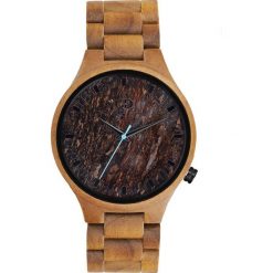 Zegarek Giacomo Design Drewniany męski GD08804. Brązowe zegarki męskie marki Giacomo Design. Za 703,99 zł.