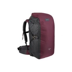 Plecak trekkingowy podróżny 40 L | TRAVEL 100. Czerwone plecaki męskie FORCLAZ, z poliesteru. Za 169,99 zł.