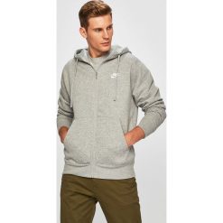 Nike Sportswear - Bluza. Szare bluzy męskie Nike Sportswear, s, bez wzorów, z bawełny, z kapturem, bez rękawów, z kapturem. Za 229,90 zł.