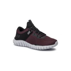 Skechers OVERHAUL 52815BUBK. Czerwone buty sportowe męskie Skechers, ze skóry ekologicznej, bez zapięcia. Za 239,99 zł.