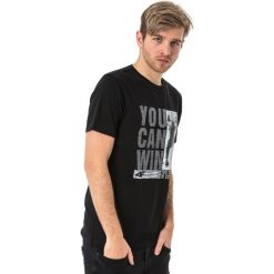 4f Koszulka męska H4L18-TSM017 czarna r. XXL. Czarne koszulki sportowe męskie 4f, l. Za 38,90 zł.