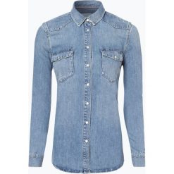 Tommy Hilfiger - Damska koszula jeansowa – koszula jeansowa Tommy Icons, niebieski. Niebieskie koszule jeansowe damskie TOMMY HILFIGER. Za 499,95 zł.