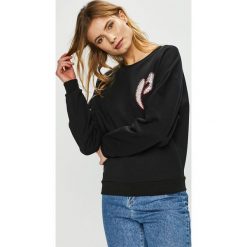 Pinko - Bluza. Czarne bluzy damskie marki Pinko, s, z nadrukiem, z elastanu, bez rękawów, bez kaptura. Za 869,90 zł.