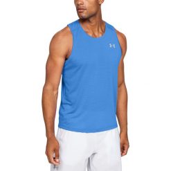 Under Armour Streaker Podkoszulek Niebieski. Niebieskie podkoszulki męskie Under Armour, m, bez wzorów, z elastanu, bez kołnierzyka. Za 171,95 zł.