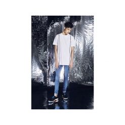 Rurki męskie: Spodnie Błękitne Jeansowe rurki Skinny Fit