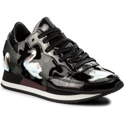 Sneakersy PHILIPPE MODEL - Etoile TBLD NC02 Cignes Noir. Czarne półbuty damskie Philippe Model, ze skóry. W wyprzedaży za 869,00 zł.