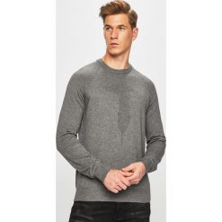 Trussardi Jeans - Sweter. Brązowe swetry męskie Trussardi Jeans, s, bez wzorów, z bawełny, z okrągłym kołnierzem, bez kaptura. W wyprzedaży za 319,90 zł.
