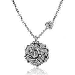 Naszyjniki damskie: Naszyjnik – złoto białe 750, Brylant 2,62ct