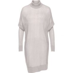 Golfy damskie: Sweter z golfem oversize bonprix jasnoszary