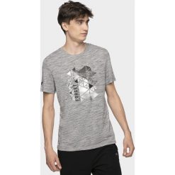 T-shirt męski TSM007 - średni szary melanż. Szare koszulki męskie xl, melanż. W wyprzedaży za 39,99 zł.
