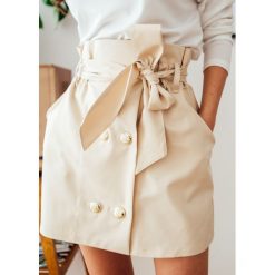 Spódnica Inga beige. Brązowe spódniczki damskie Fanaberia.com, na spacer, na lato, bez wzorów. Za 69,00 zł.