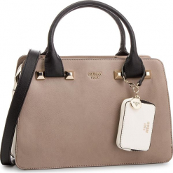 Torebka GUESS - HWUG68 61060 TAN MULTI. Brązowe torebki klasyczne damskie Guess, z aplikacjami, ze skóry ekologicznej. Za 679,00 zł.