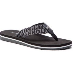 Japonki TOMMY HILFIGER - Flat Beach Sandal Shiny Jacquard FW0FW04117 Black 990. Klapki damskie TOMMY HILFIGER. W wyprzedaży za 139,00 zł.