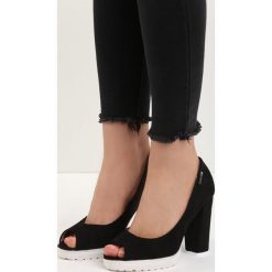 Buty ślubne damskie: Czarne Czółenka Crocea