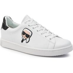 Sneakersy KARL LAGERFELD - KL51209 White Lthr. Białe sneakersy męskie KARL LAGERFELD, bez zapięcia. Za 779,00 zł.