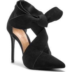 Szpilki SCHUTZ - S 02091 0371 0001 U Black. Czarne półbuty damskie marki Schutz, bez wzorów, z zamszu, bez obcasa, na obcasie, bez zapięcia. W wyprzedaży za 529,00 zł.