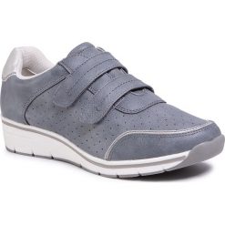 Sneakersy CLARA BARSON - WS5062-01 Navy. Szare półbuty damskie Clara Barson, ze skóry ekologicznej. W wyprzedaży za 69,99 zł.